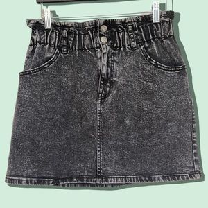 Denim BLACK WASH Wild Fable MIDI Skirt w/ Pockets